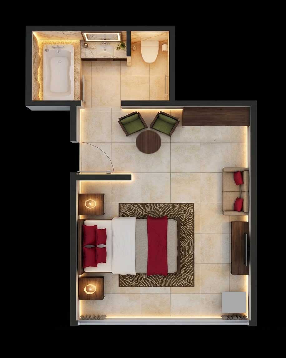 Floor plan with viewpoints